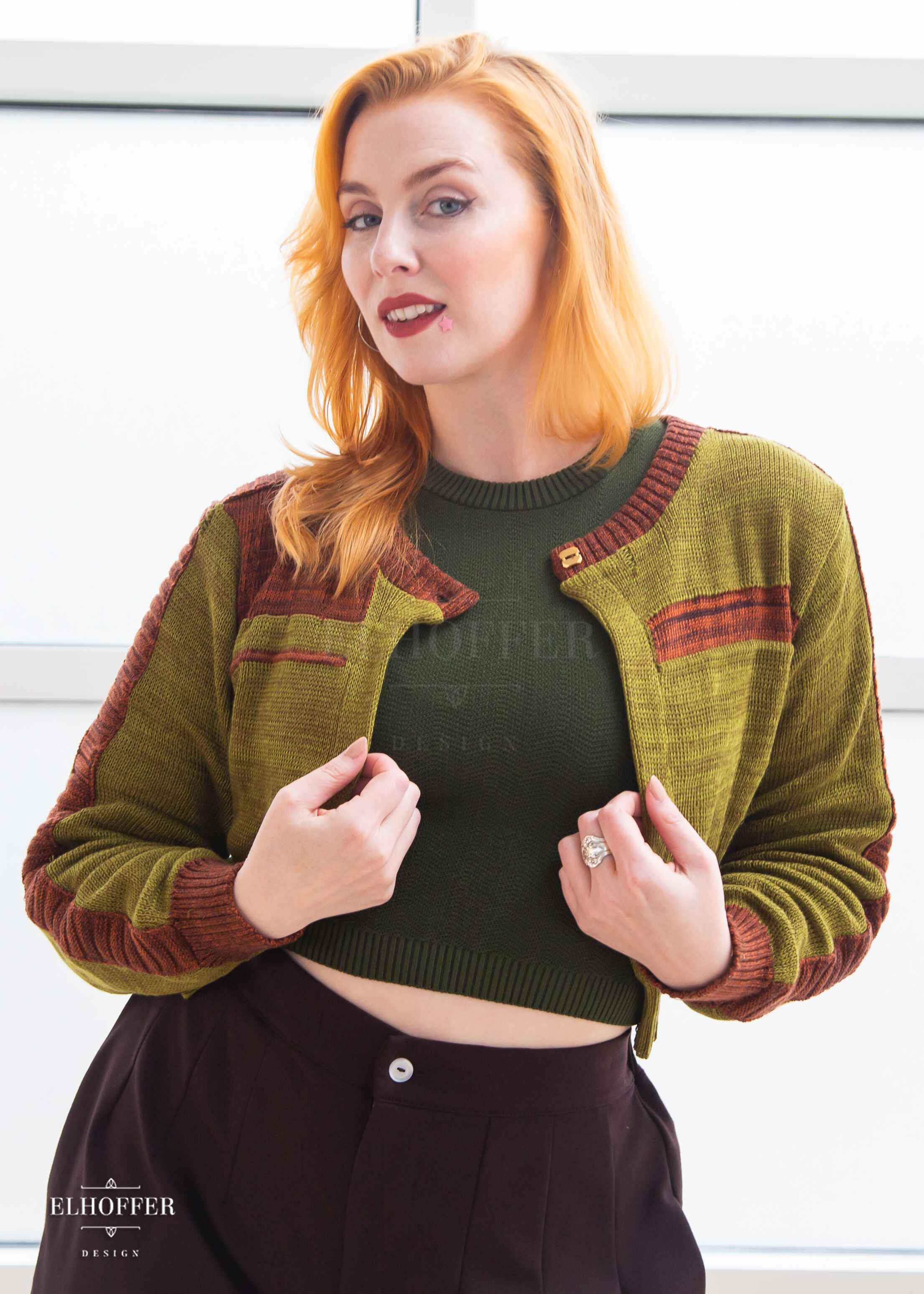 PREORDER - Galactic Outpost Cropped Cardigan