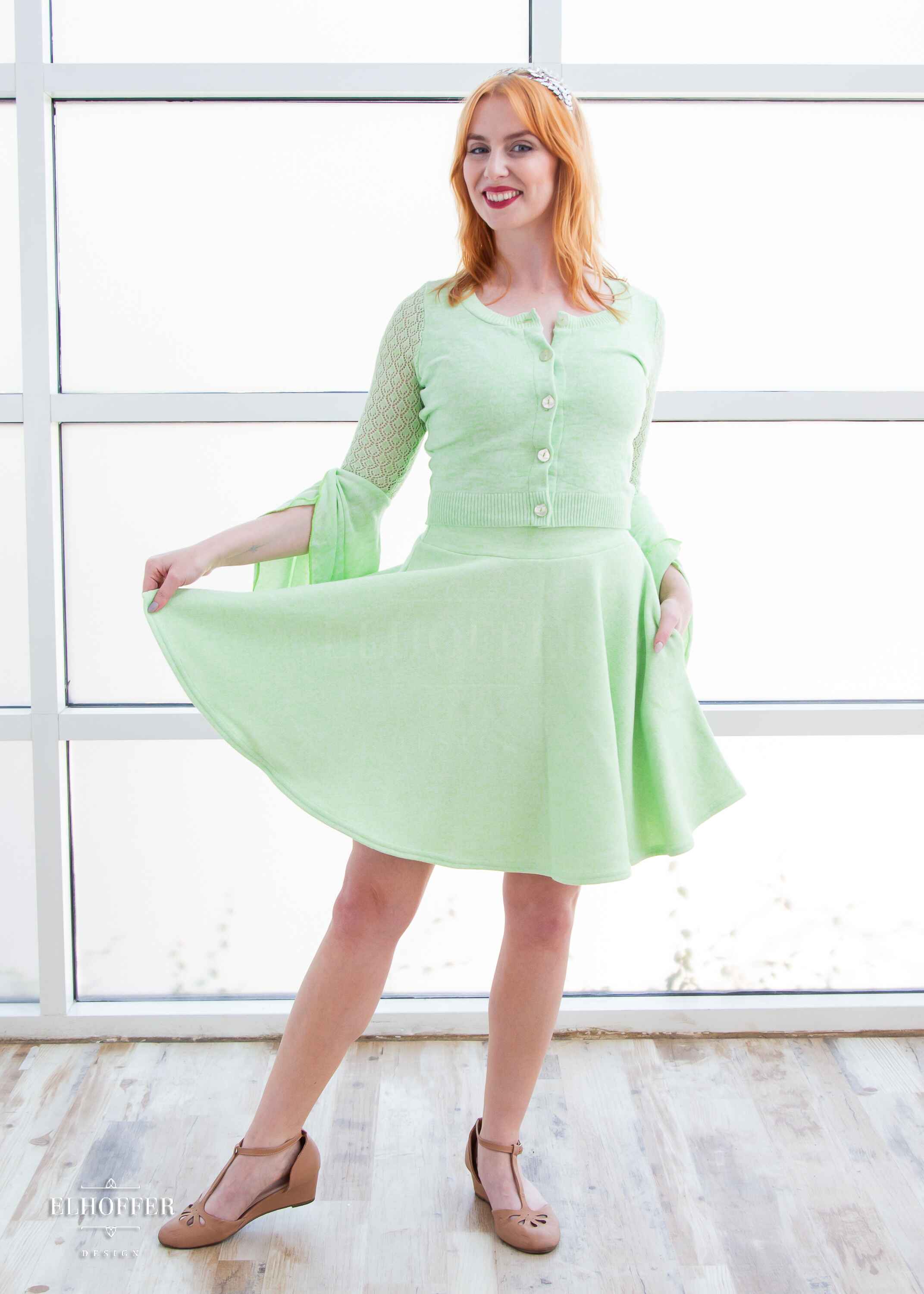 Essential Knit Skirt - Elven Coronation Green