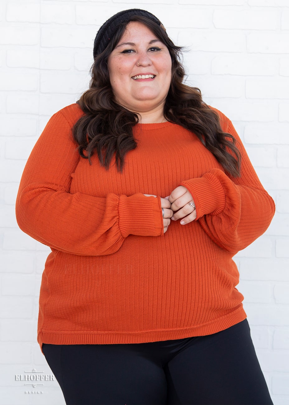 Essential Oversize Sweater Rust – Elhoffer Design