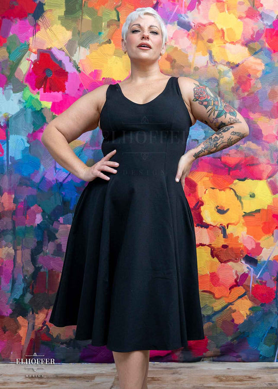 Essential Virgo Dress - Black Ponte