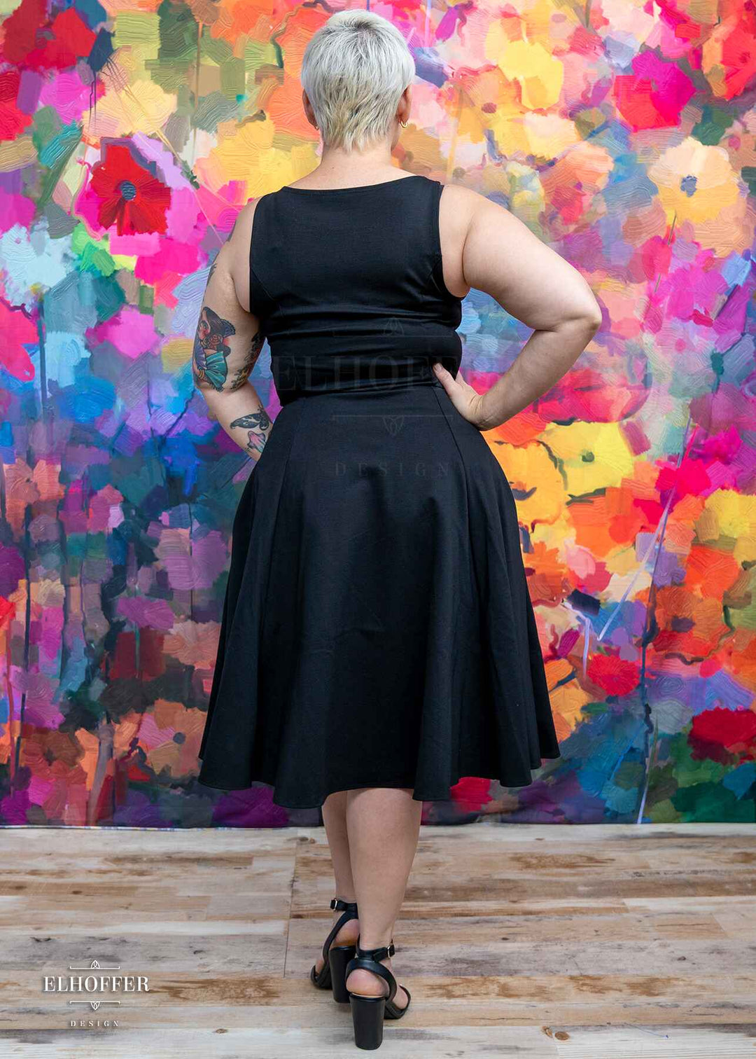 Essential Virgo Dress - Black Ponte