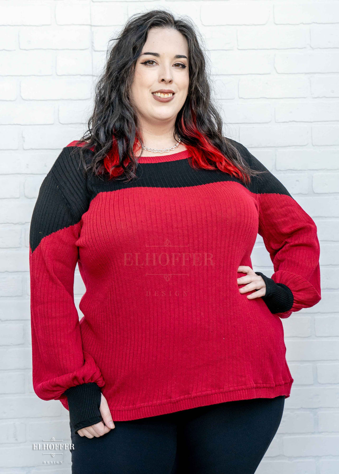 Interstellar Crew Oversize Sweater - Generational Red