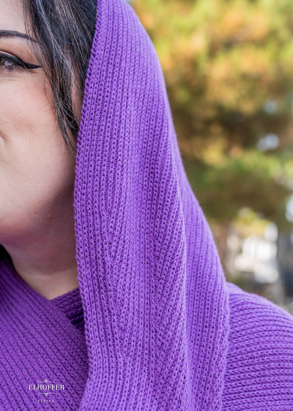 Sacred Princess Knit Wrap Cape - Conjurer Purple Cape