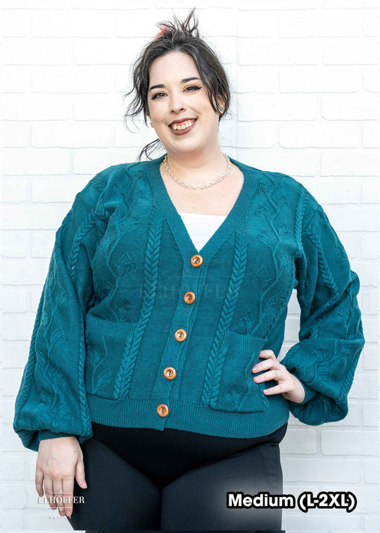 Elevensies Oversize Cardi - Lake Town Teal