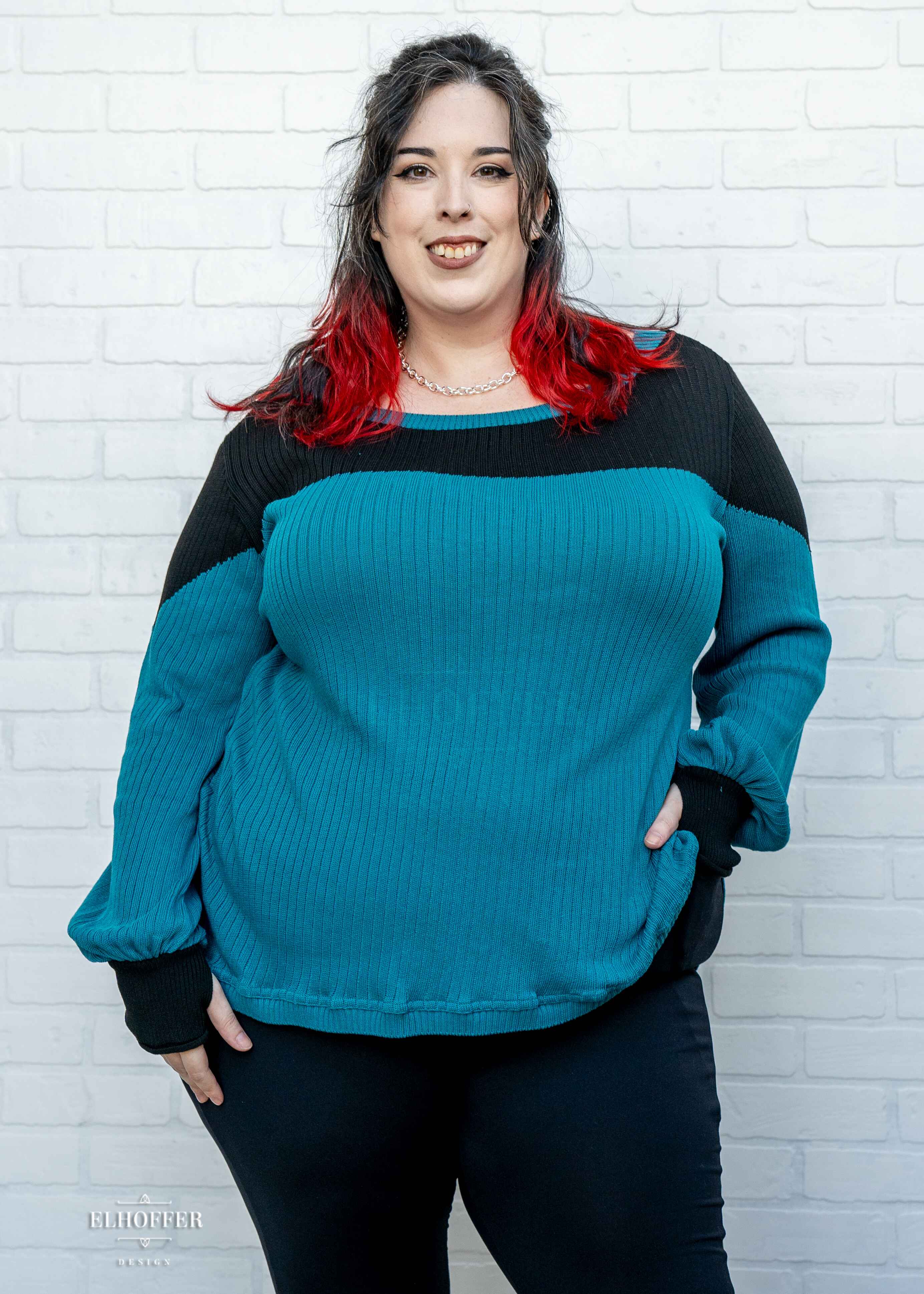 PREORDER - Interstellar Crew Oversize Sweater - Generational Teal