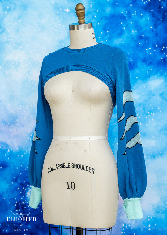 Blue Tiger Capricorn Crew Crop