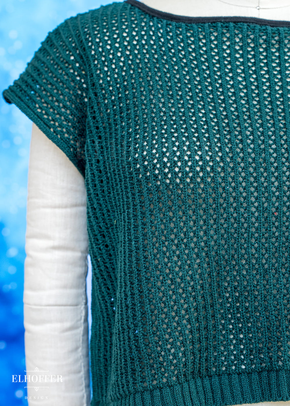 Handmade Boatneck Top - Forest Green