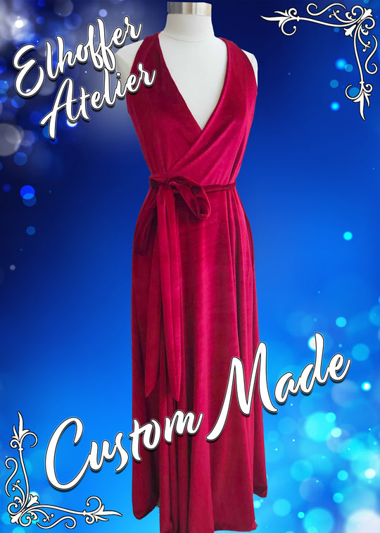 Elhoffer Atelier - Custom Melissa Maxi Wrap Dress - Sleeveless - Made to Order