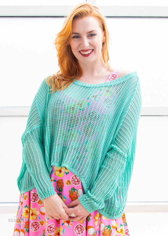 Essential Delirium Oversize Crop - Mint