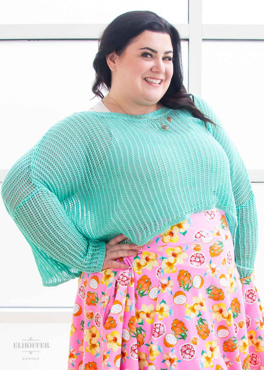 Essential Delirium Oversize Crop - Mint