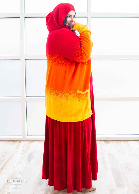 Galactic Sunset Ombre Longline Cardigan