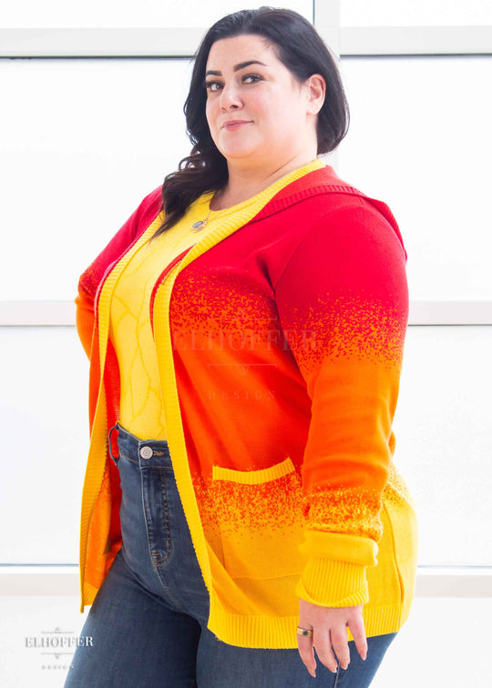 Galactic Sunset Ombre Longline Cardigan