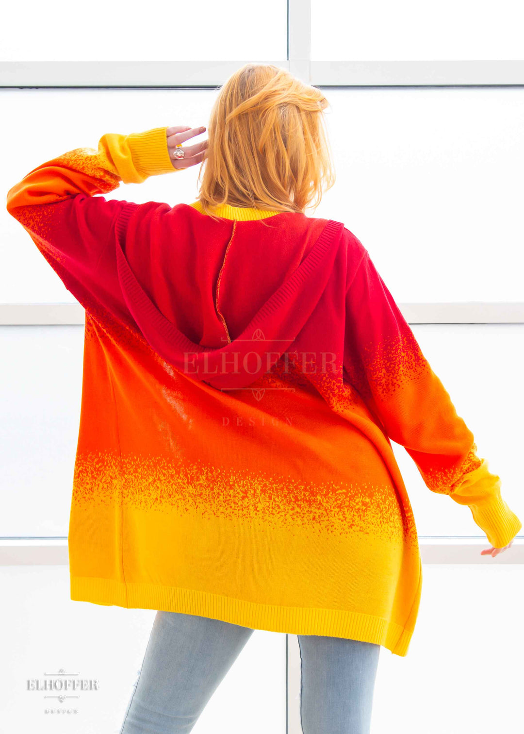 Galactic Sunset Ombre Longline Cardigan