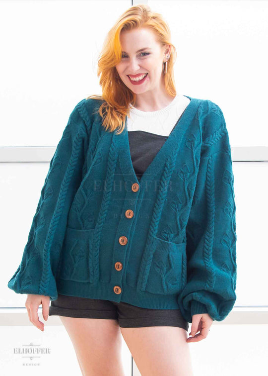 Elevensies Oversize Cardi - Lake Town Teal