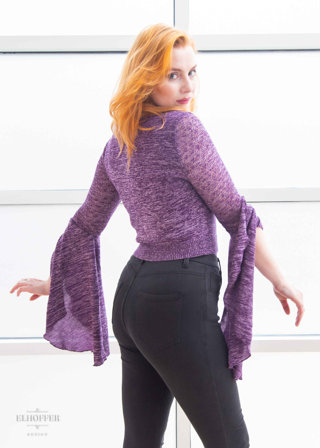 Elven Coronation Cardigan - Woodland Purple