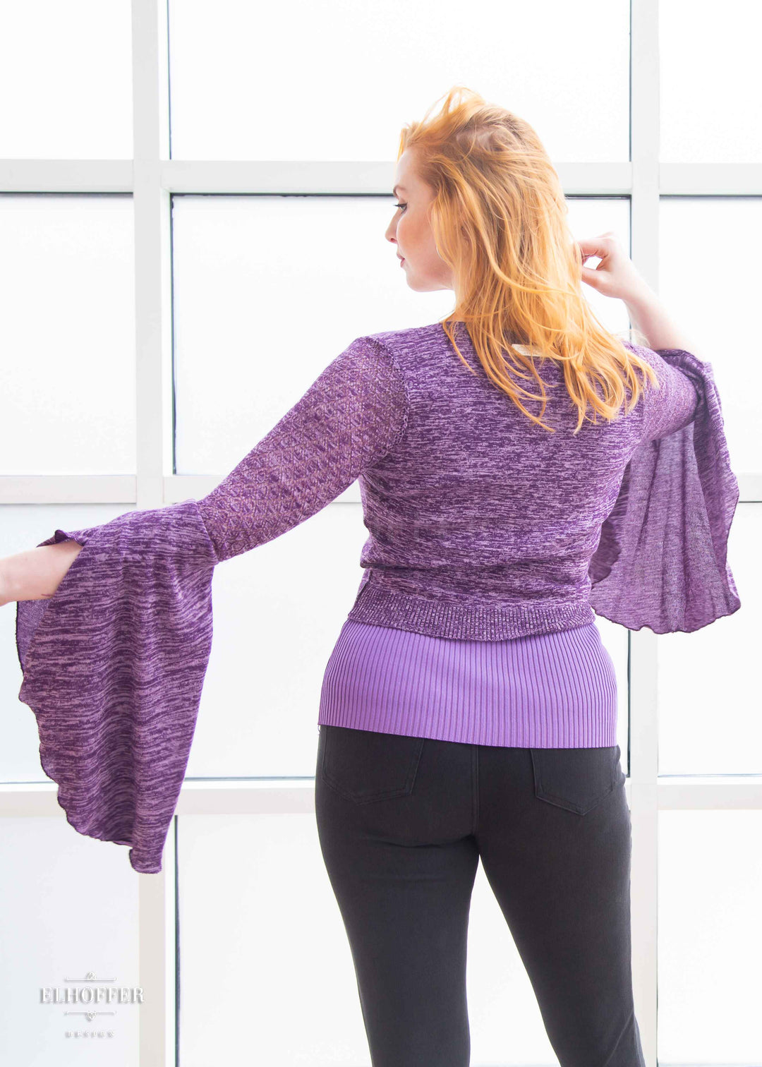 Elven Coronation Cardigan - Woodland Purple