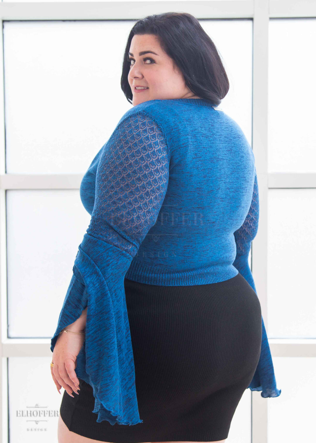 Elven Coronation Cardigan - Enchanted River Blue