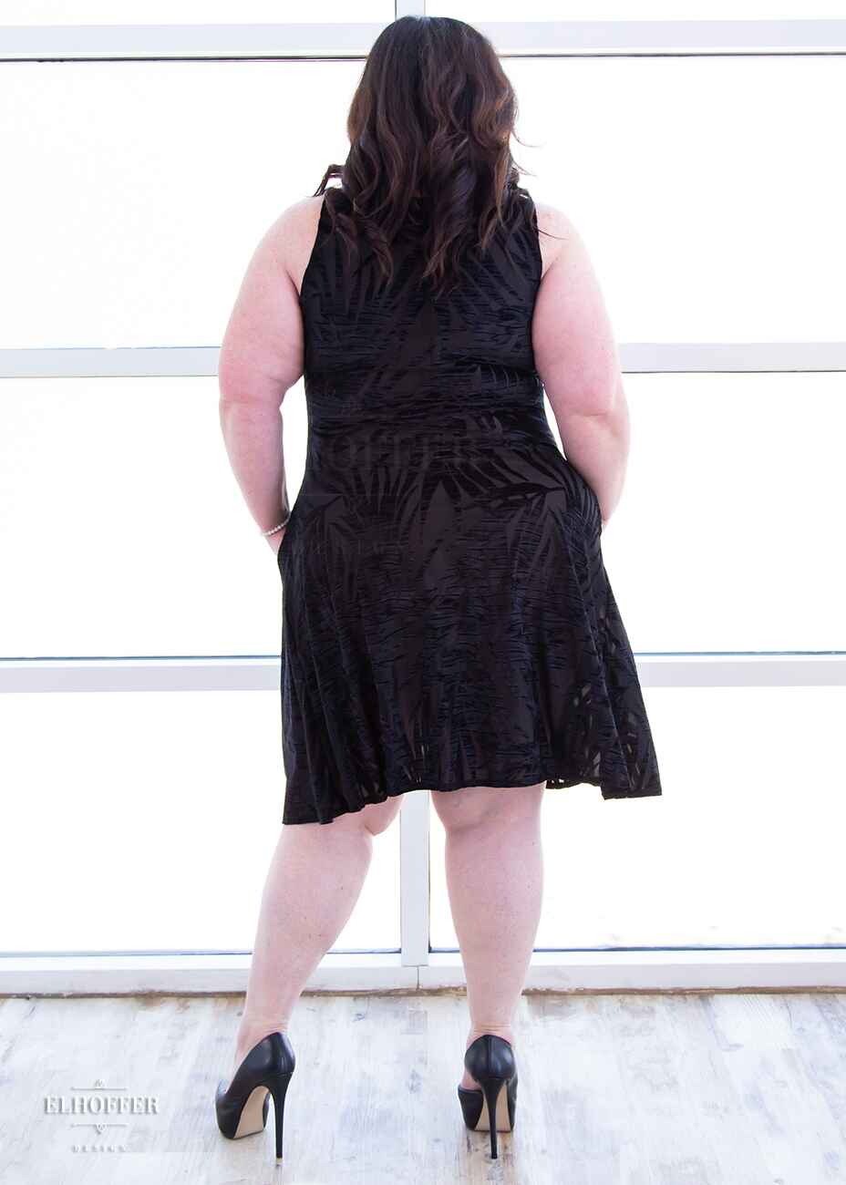 Essential Aquarius Knee Length Dress - Goth Vacay Burnout