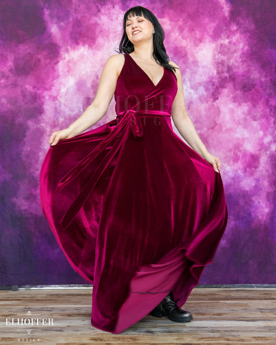 Elhoffer Atelier - Custom Melissa Maxi Wrap Dress - Sleeveless - Made to Order