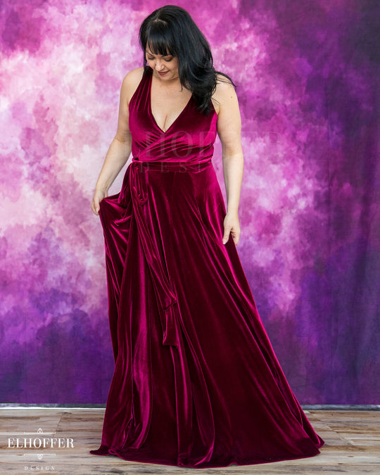 Elhoffer Atelier - Custom Melissa Maxi Wrap Dress - Sleeveless - Made to Order