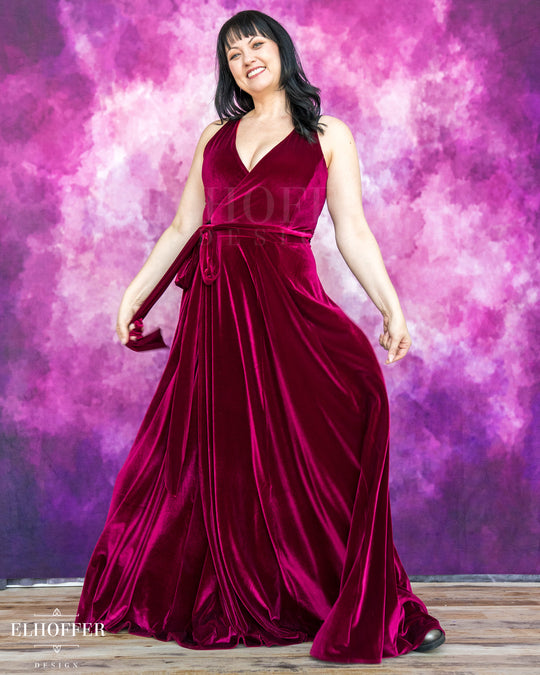 Elhoffer Atelier - Custom Melissa Maxi Wrap Dress - Sleeveless - Made to Order