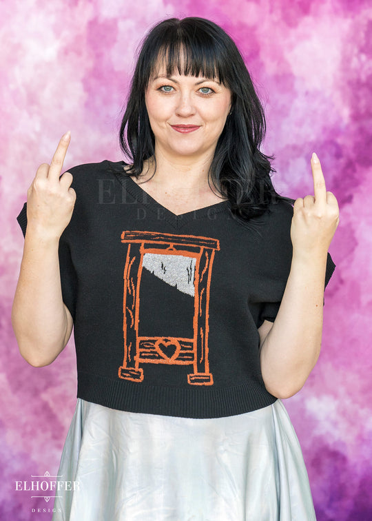 French Haircut Cropped Boxy Vest