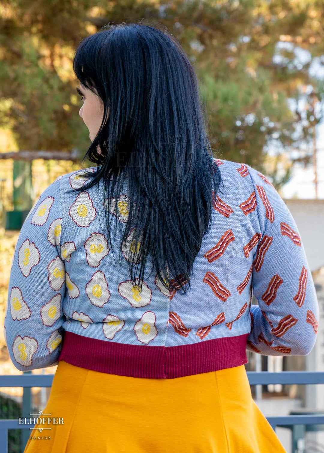 Bacon & Eggs Cropped Cardigan