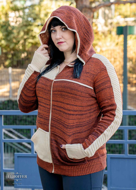 Galactic Outpost Unisex Hoodie - Rebellion Rust