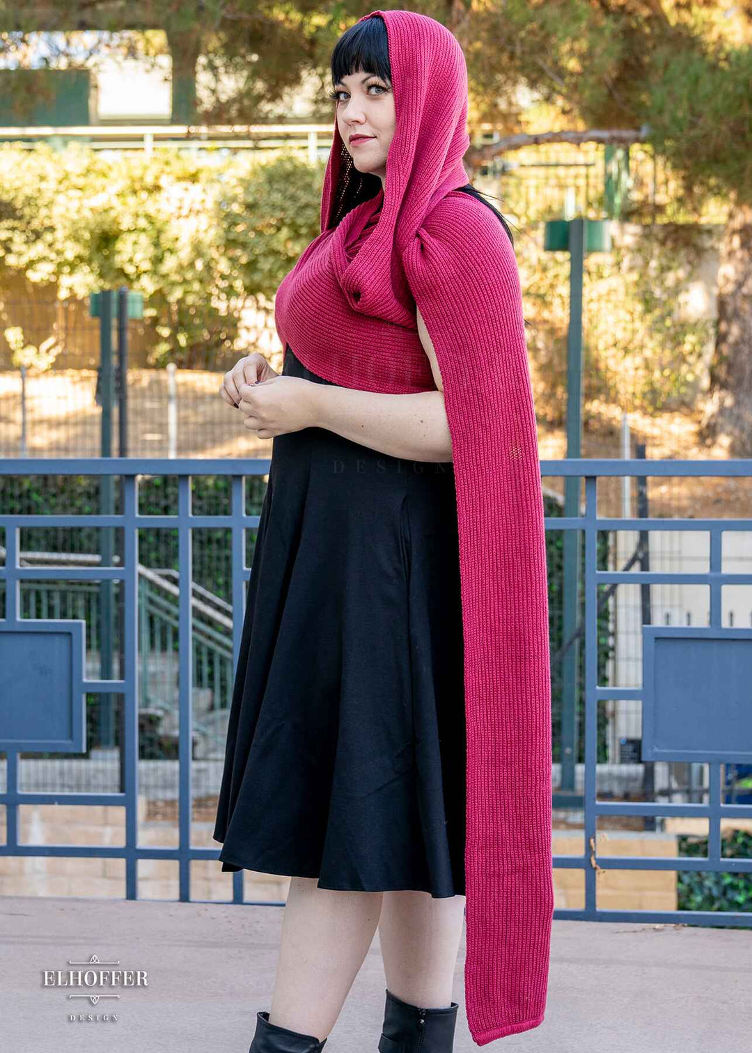 Sacred Princess Knit Wrap Cape - Red Wizard