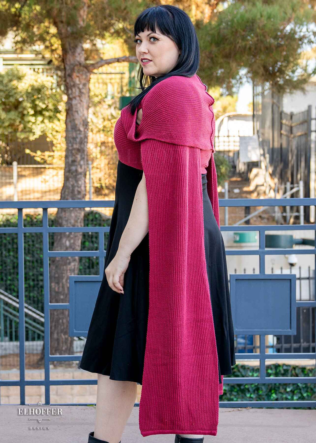 Sacred Princess Knit Wrap Cape - Red Wizard