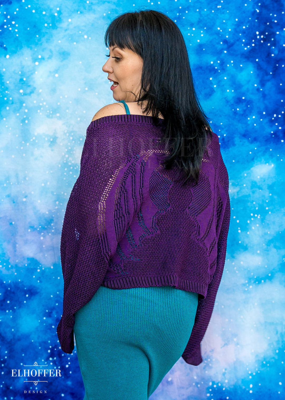 Essential Endora Cape Top - Dragon Wing Sinister Purple