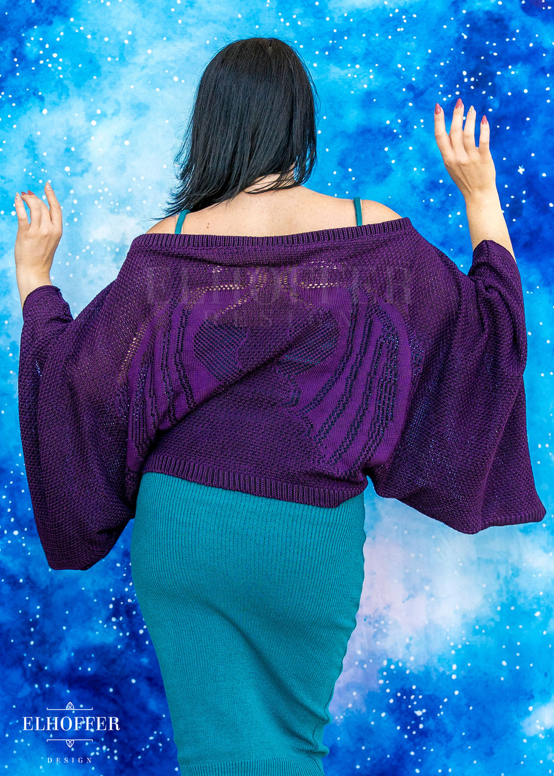 Essential Endora Cape Top - Dragon Wing Sinister Purple