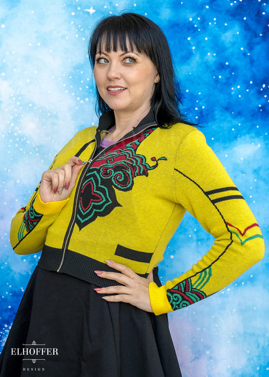 PREORDER - Popstar Royalty Zip Crop Cardi