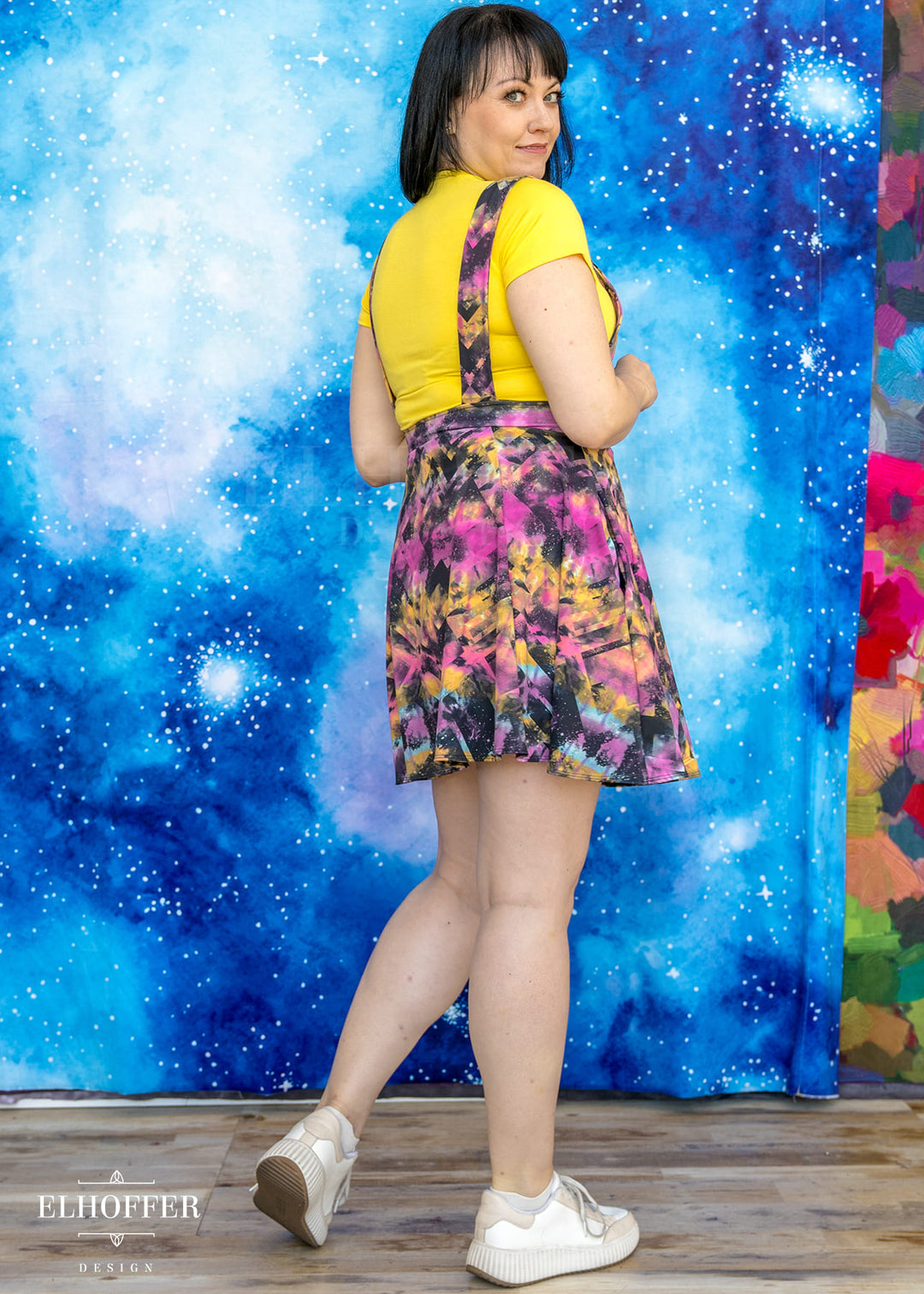 Essential Dorothy Pinafore - Rainbow Digital Galaxy