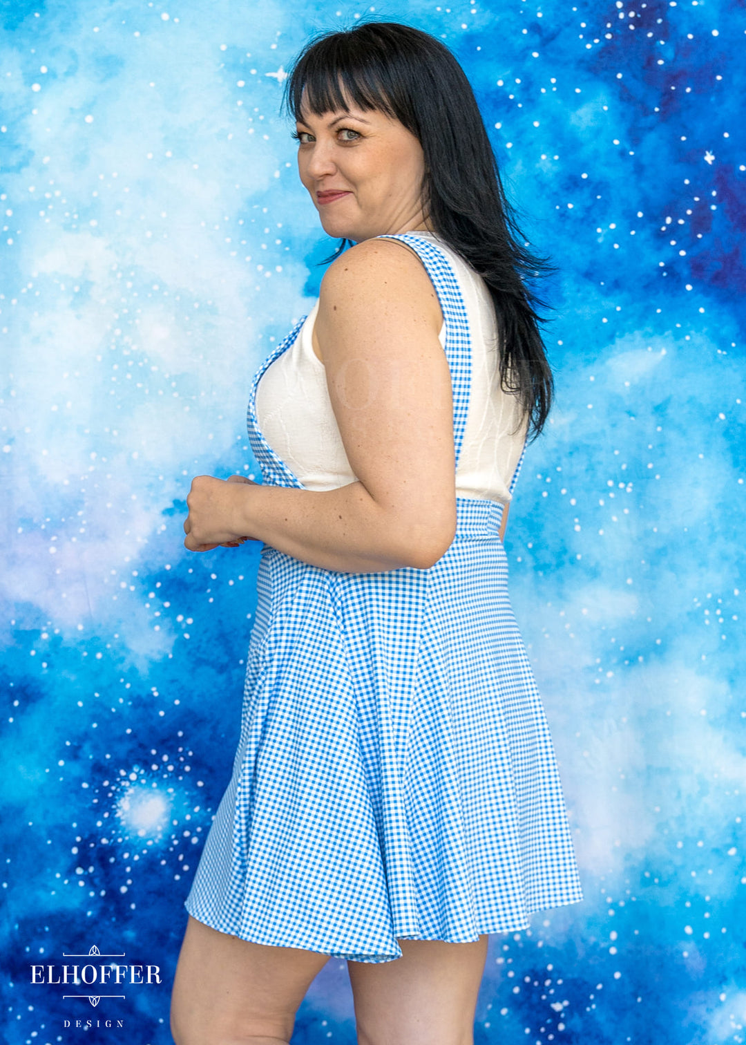 Essential Dorothy Pinafore - Blue & White Gingham