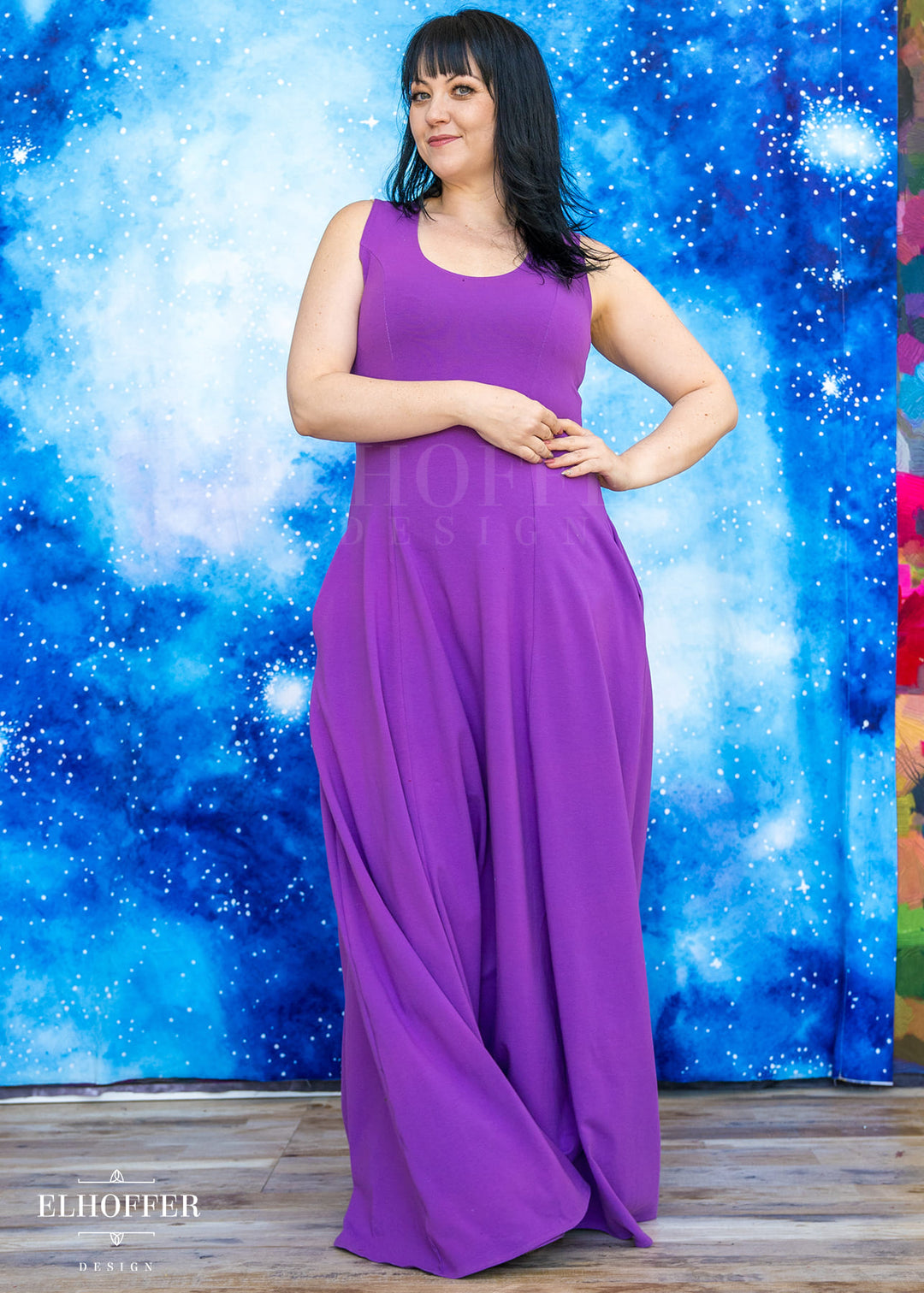 PREORDER - Essential Scorpio Maxi Dress - Cotton Violet