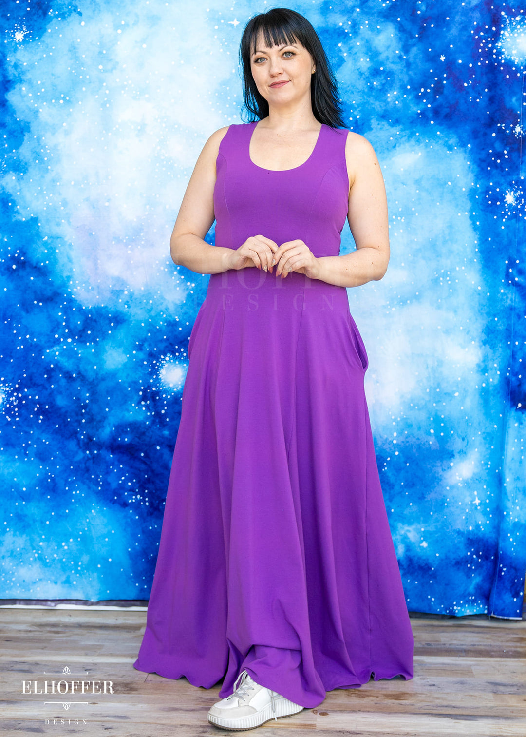 PREORDER - Essential Scorpio Maxi Dress - Cotton Violet