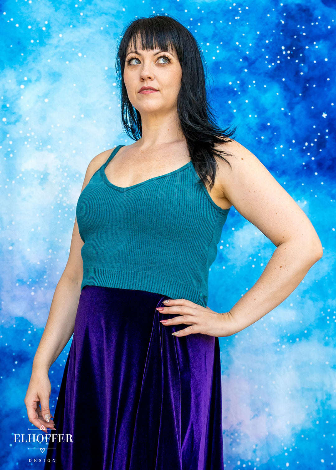 PREORDER - Essential Kitty Cami Crop - Runic Teal - Choose Your Own Adventure