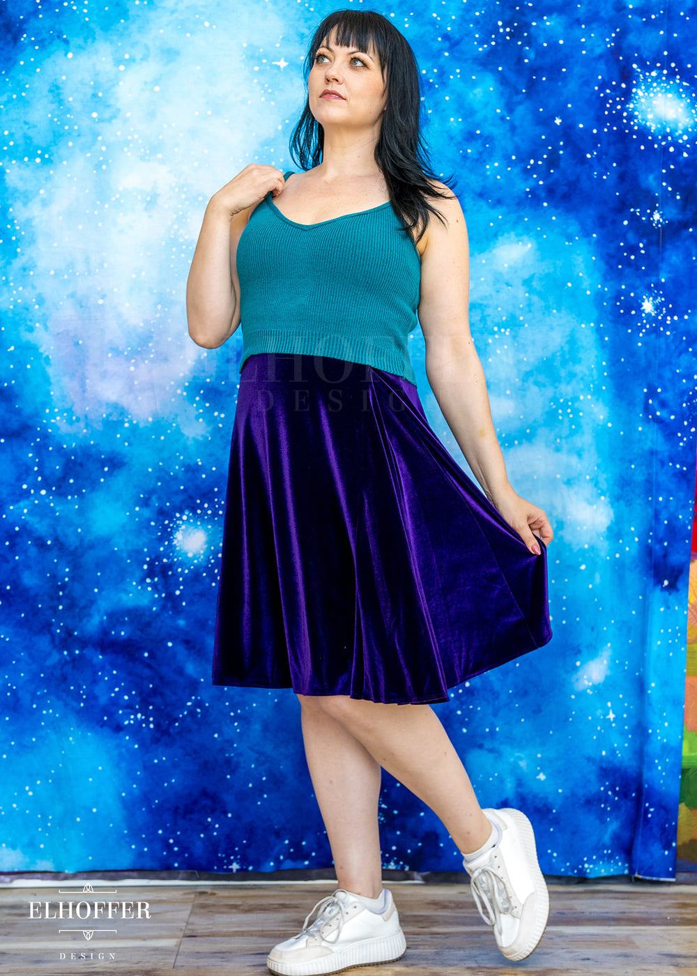 Essential Julie Skirt - Amethyst Velvet