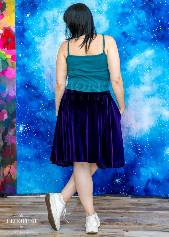 Essential Julie Skirt - Amethyst Velvet