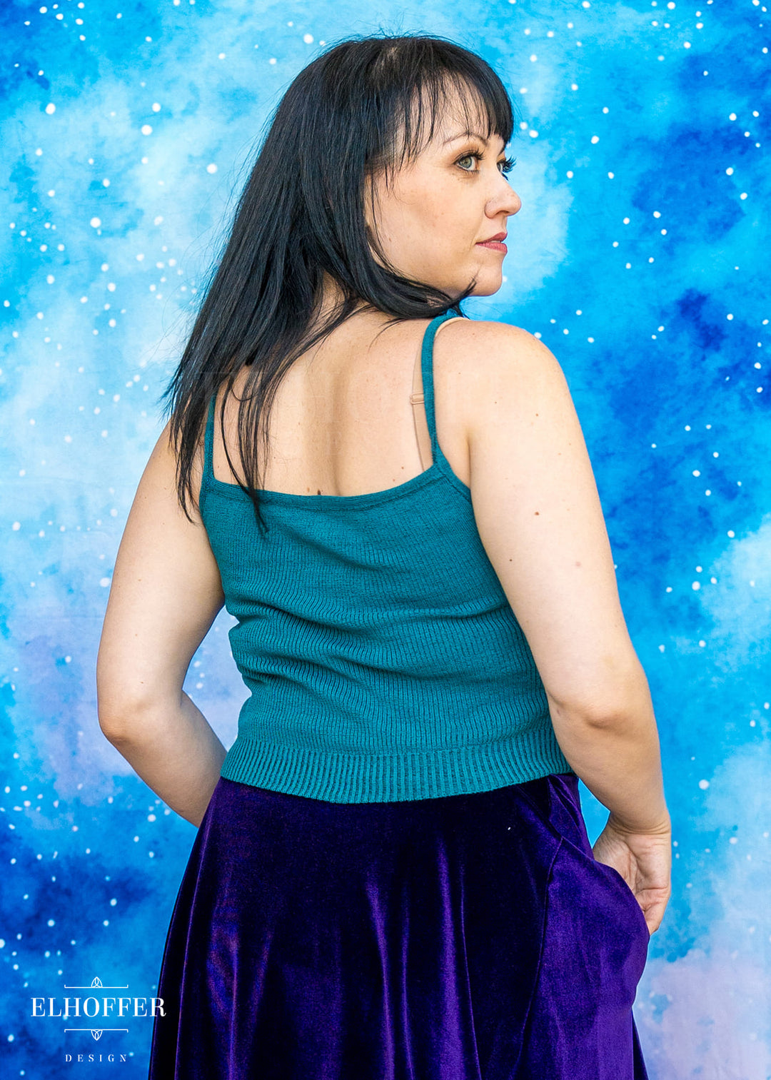 PREORDER - Essential Kitty Cami Crop - Runic Teal - Choose Your Own Adventure