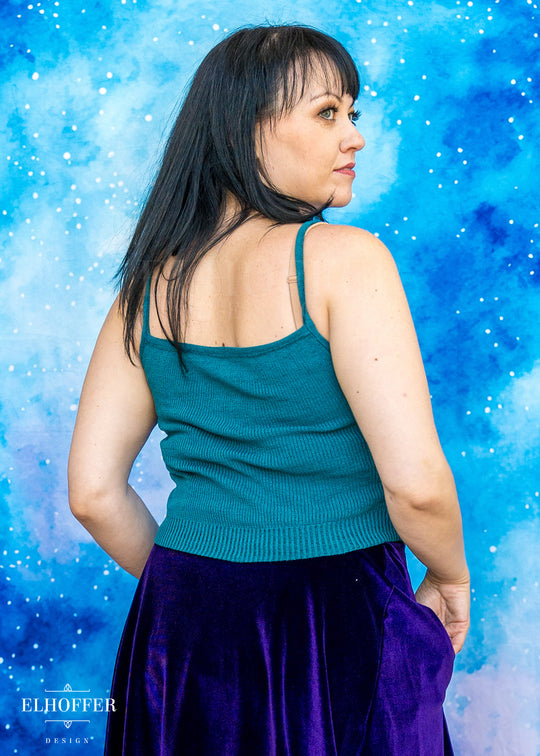 PREORDER - Essential Kitty Cami Crop - Runic Teal - Choose Your Own Adventure