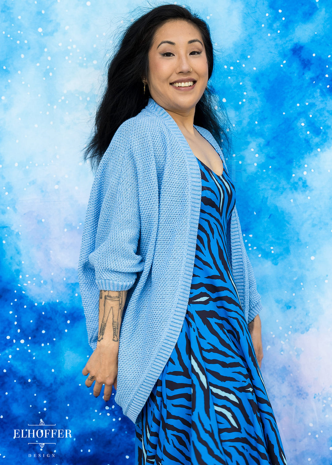 Essential Knit Dolman - Teardrop Ice Blue