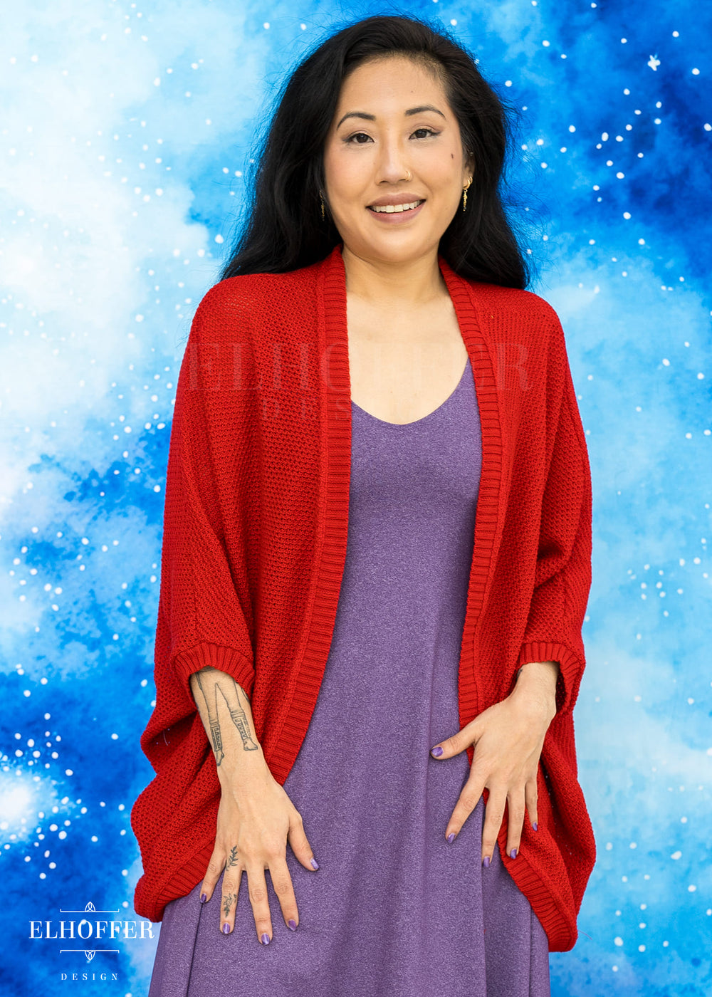 Essential Knit Dolman - All Too Red