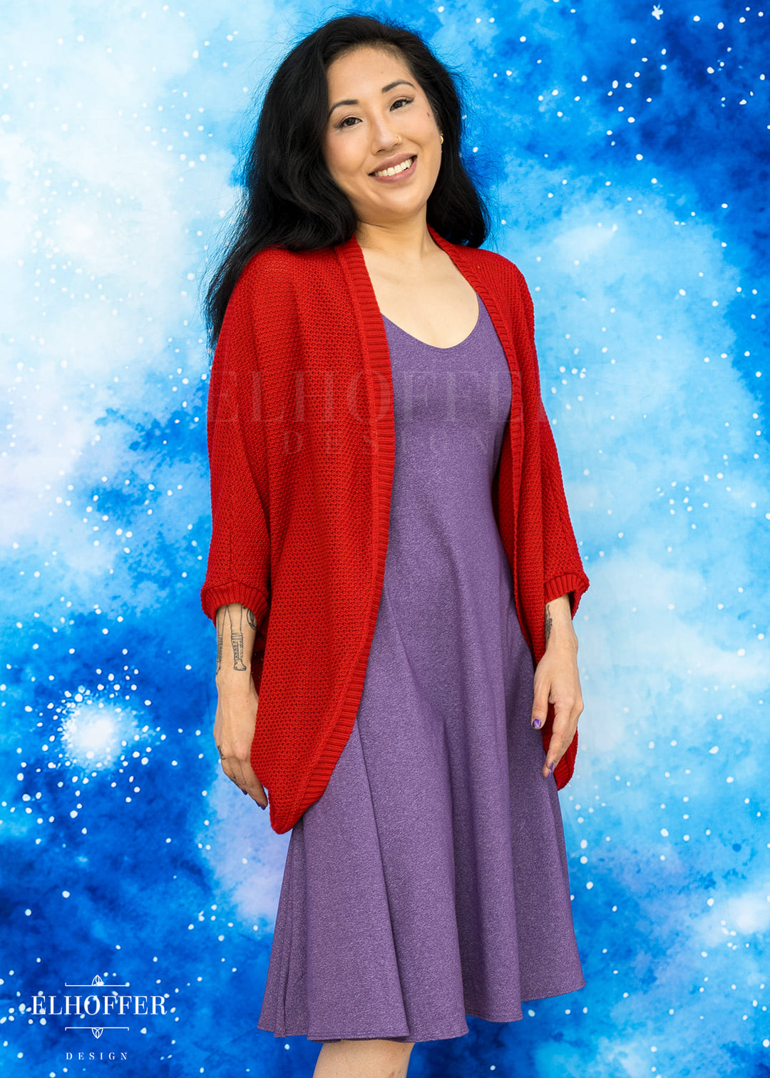 Essential Knit Dolman - All Too Red