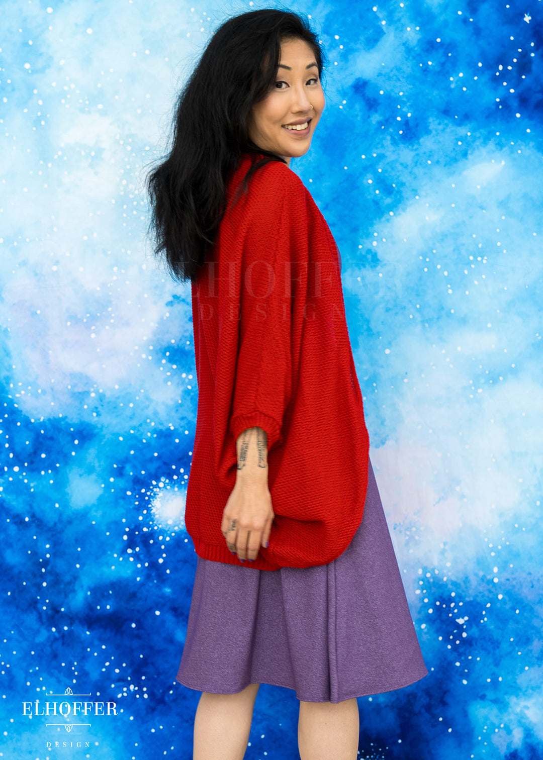 Essential Knit Dolman - All Too Red