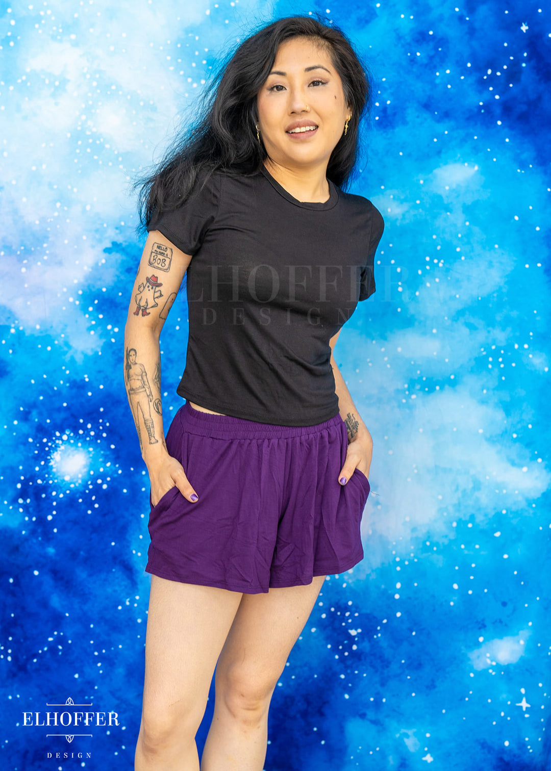 Essential Cozy Lounge Short - Deception Purple