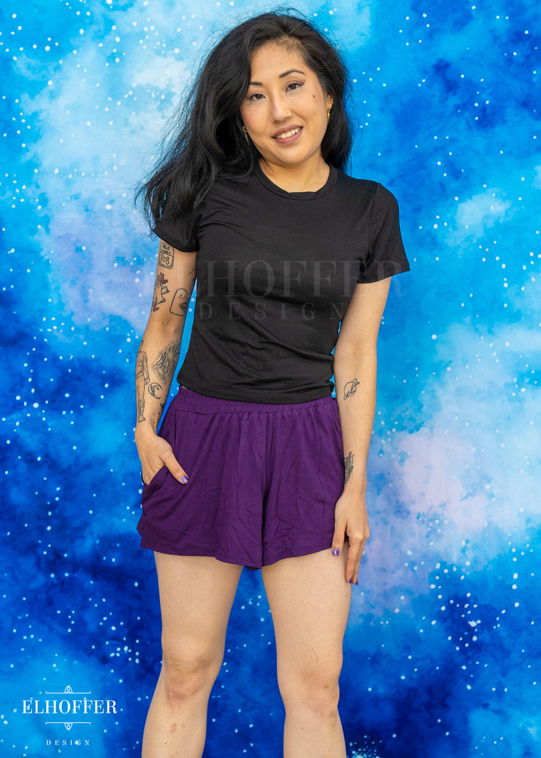 Essential Cozy Lounge Short - Deception Purple