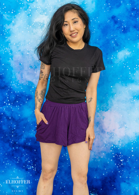 Essential Cozy Lounge Short - Deception Purple