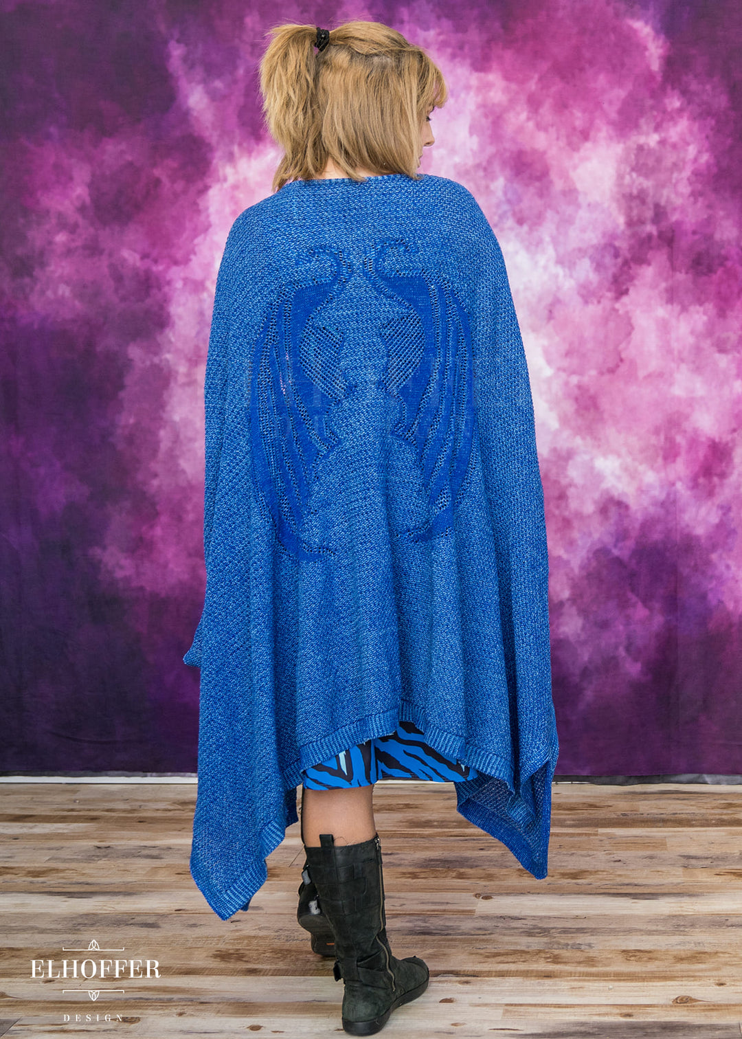 Fae of Night & Stars Knit Robe - Icy Blue